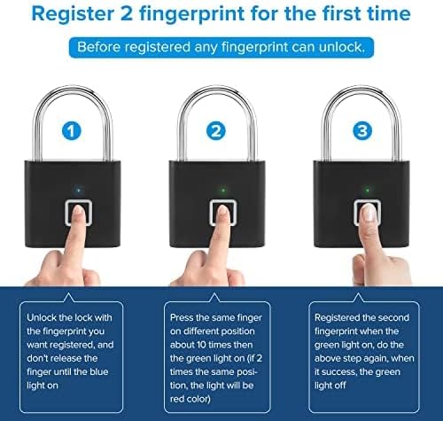 GLAMORA™ - Smart Fingerprint Padlock | Waterproof & Keyless Security