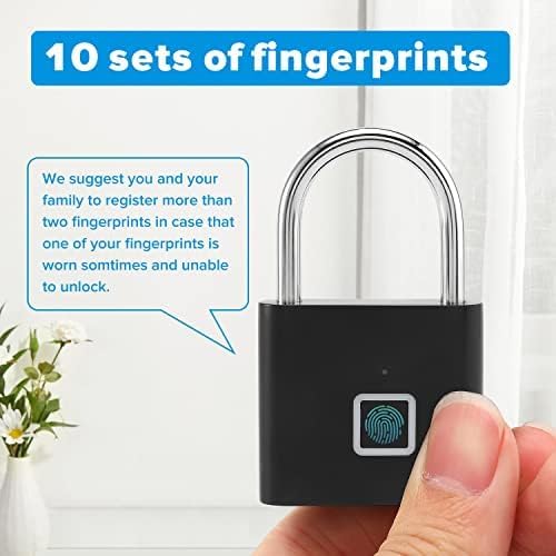 GLAMORA™ - Smart Fingerprint Padlock | Waterproof & Keyless Security