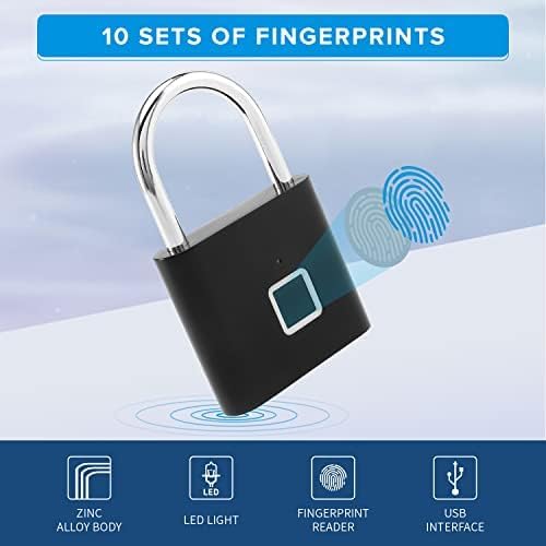 GLAMORA™ - Smart Fingerprint Padlock | Waterproof & Keyless Security